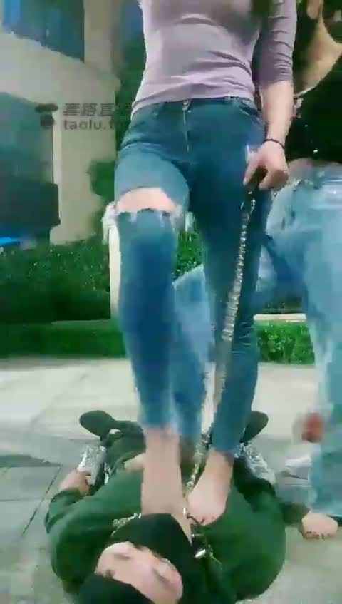 猫熙和悠悠 户外双s刺激调骚狗-女神之家