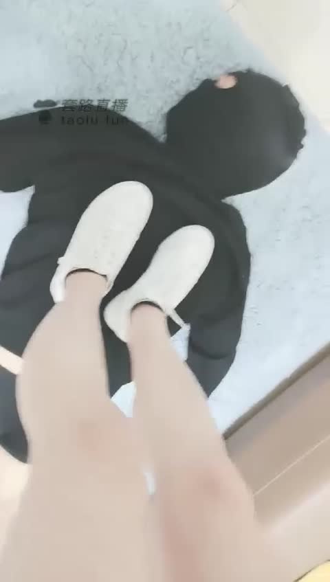 灵竹 小白鞋 踩踏 舔鞋 棉袜 恋足-女神之家