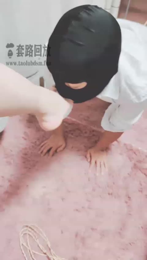 灵竹 双手和Jb被主人给绑住-女神之家